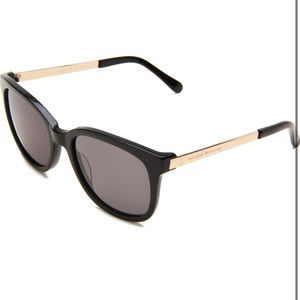 KATE SPADE Gayla Black and Gold Sunglasses and Case ✨